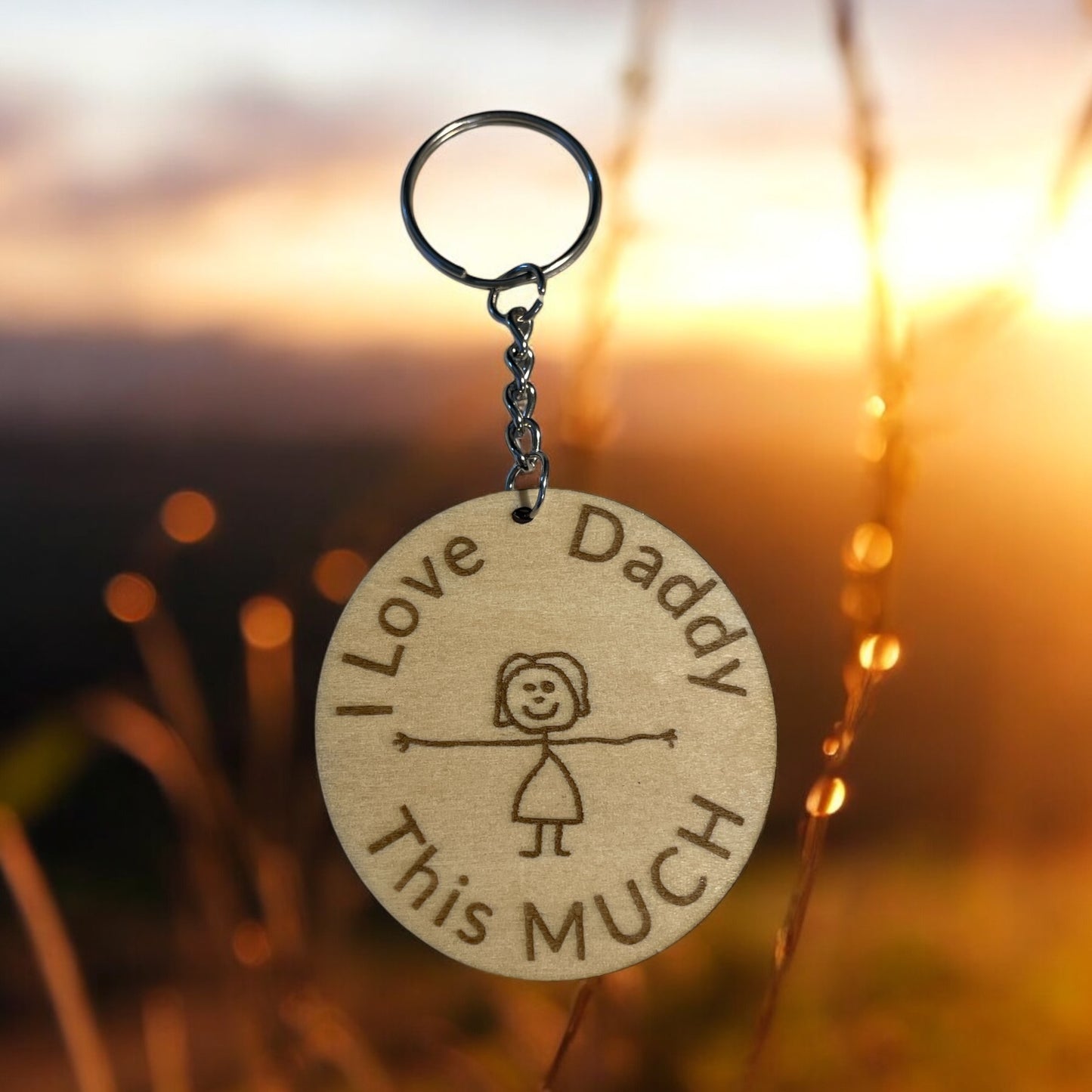 I LOVE MOMMY/DADDY THIS MUCH KEYCHAIN