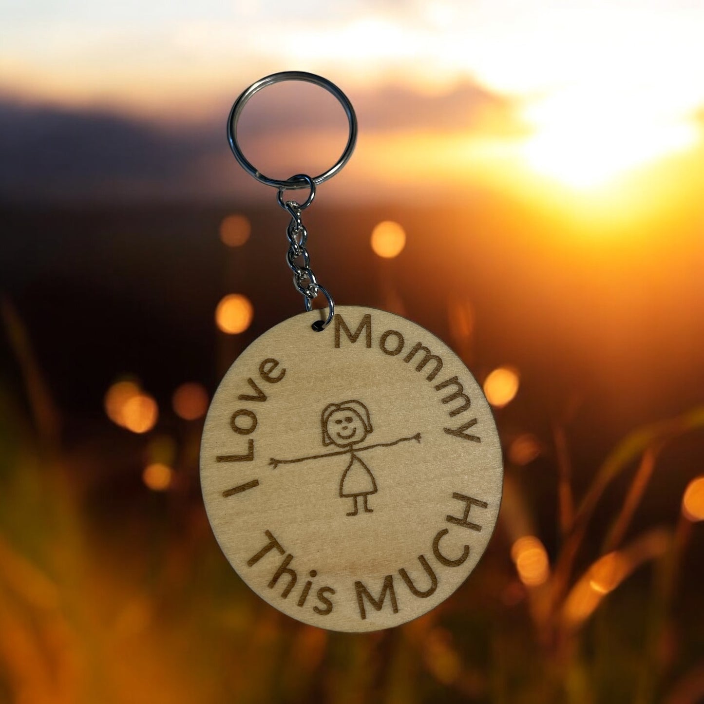 I LOVE MOMMY/DADDY THIS MUCH KEYCHAIN