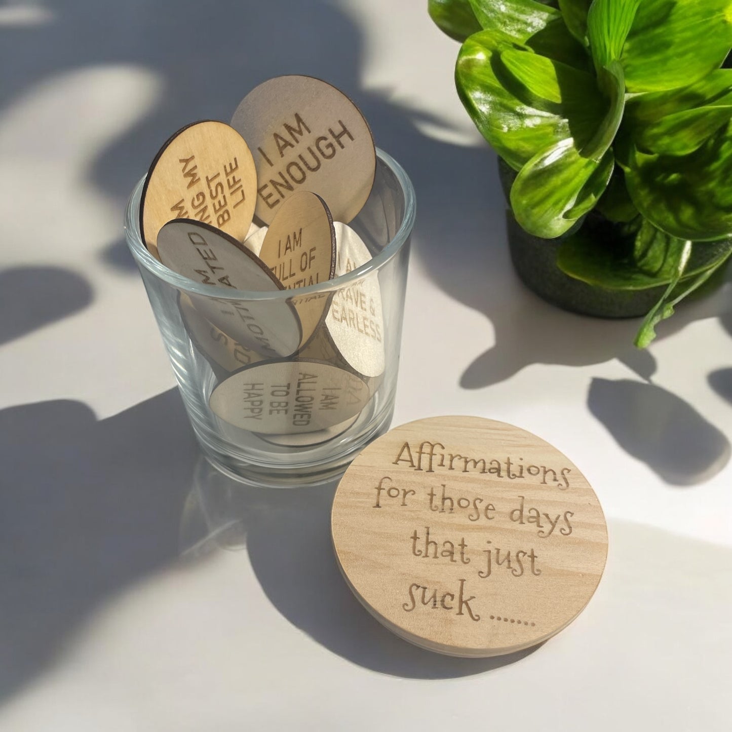 AFFIRMATIONS FOR THOSE DAYS THAT JUST SUCK.... TOKEN JAR