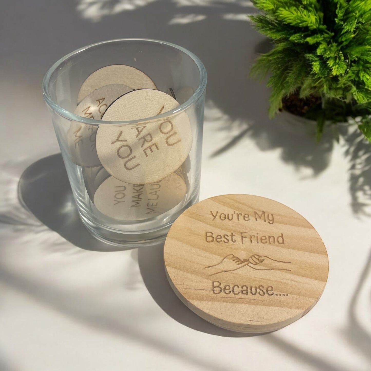 YOU'RE MY BEST FRIEND BECAUSE TOKEN JAR