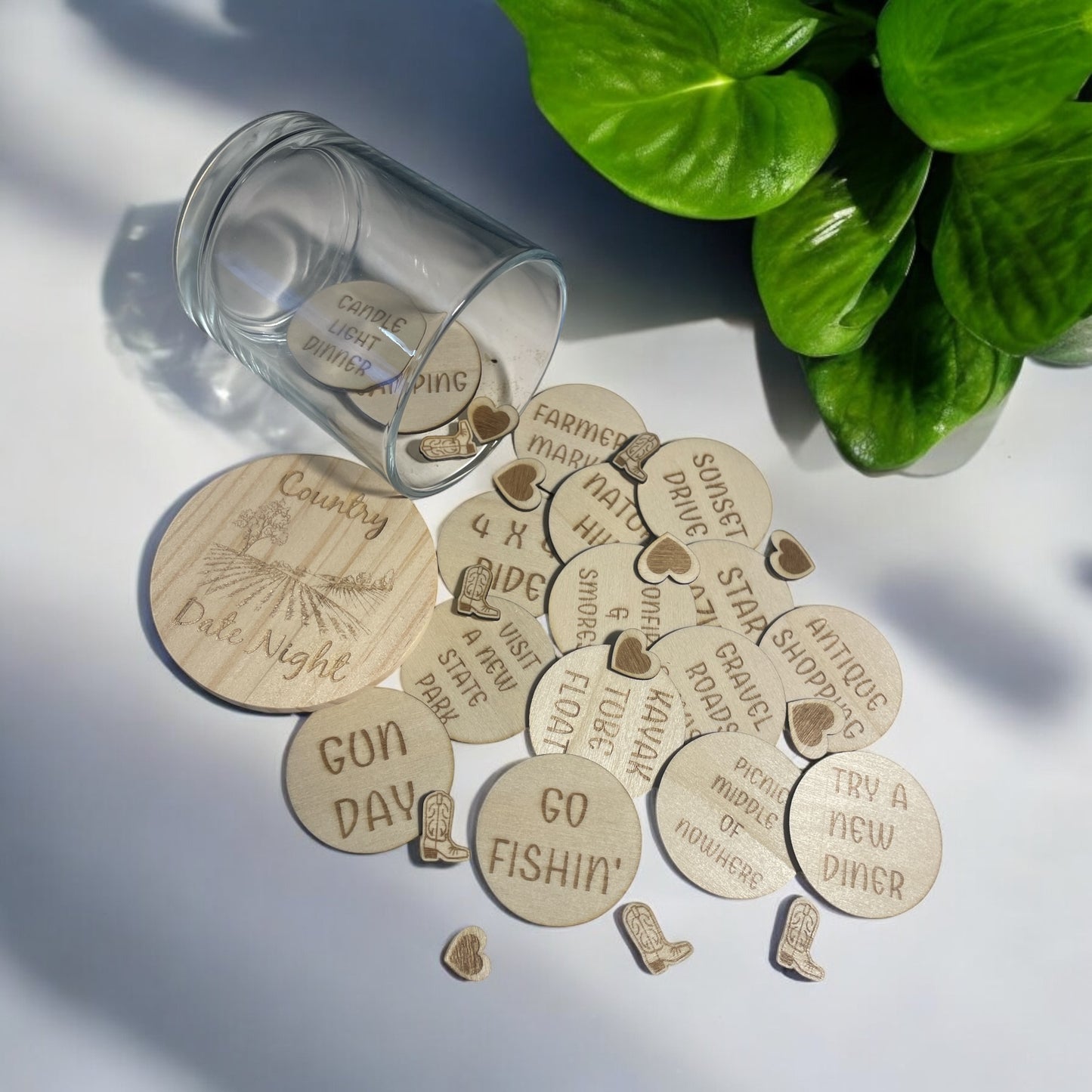 COUNTRY DATE NIGHT TOKEN JAR
