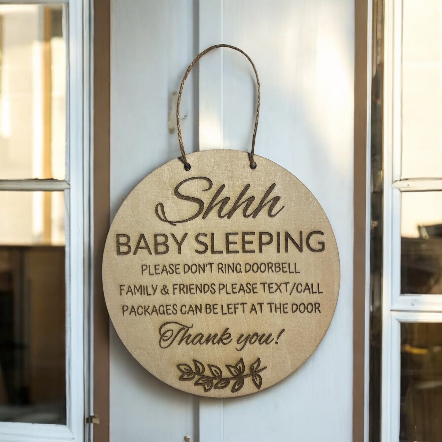 SHHH BABY SLEEPING SIGN