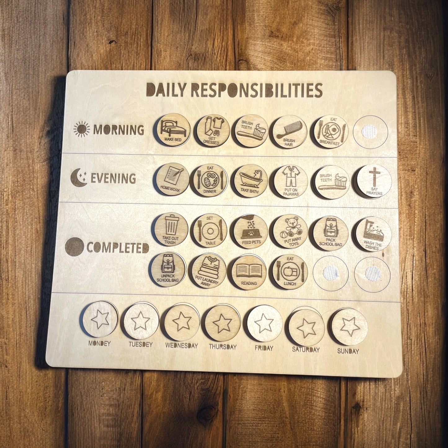 Daily Responsibilities Board