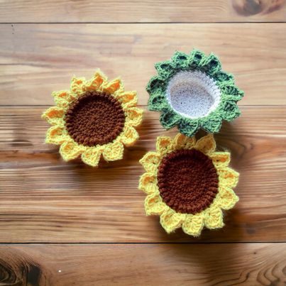 Sunflower Coaster Set